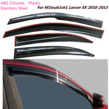 Крышка для автомобиля, пластиковая лампа для окна, стекло, ветровой козырек, защита от дождя/солнца, вентиляционное отверстие, 4 шт. для Mitsubishi Lancer EX 2010 2011 2012 2013 2024 - купить недорого