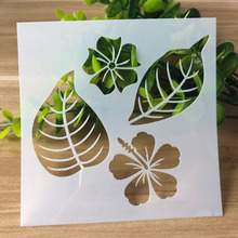Flower And Leaf Stencil For Wall Painting Template Scrapbooking Coloring Embossing Accessories Decor Office School Supplies 2024 - buy cheap