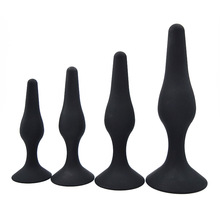 CPWD 4PCS/set Silicone Anal Plug Beads Jelly Toys Skin Dildo Adult Sex Toys for Men Sex Products Butt Plug prostata massage toy 2024 - buy cheap