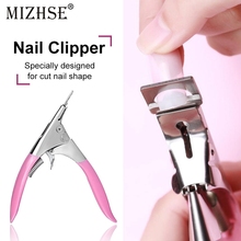 MIZHSE 1pc Professional Manicure Stainless Steel Nail Clipper Acrylic Gel Tips False Nail Tips Edge Nail Cutting Trimmer 2024 - buy cheap