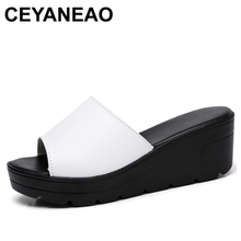 CEYANEAOWomen-Sandalias cómodas de plataforma para mujer, zapatos de moda, chanclas de plataforma, zapatillas de verano, mulas deslizantes 2024 - compra barato