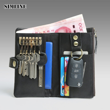 Genuine Leather Wallet For Men Male Multi Function Short Men's Purse With Card Holder Case Key Ring Zipper Coin Pocket Organizer 2024 - buy cheap