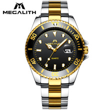 Business Casual Men Clock MEGALITH Top Brand Luxury Mens Watches Waterproof Analogue Date Stainless Steel Quartz Wrist Watch Men 2024 - buy cheap