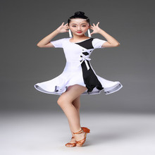 Girls Latin Dancing Dress Children Dance Competition Costumes Kids Examination Performance Suit Sumba QiaQia Dance Dress D-0270 2024 - buy cheap