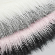 Imitação de pele de raposa longa 50x80cm, tecido de pelúcia, faça você mesmo, materiais têxteis para costura doméstica 2024 - compre barato