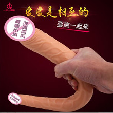 Double Dildo Flexible Soft Jelly Vagina & Anal Women Gay Lesbian Double Ended Dong Penis Artificial Penis Sex Toys 2024 - buy cheap