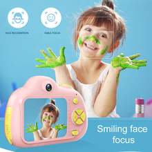 Minicámara de vídeo Digital para niños, cámara frontal y trasera de doble lente, 32G, cara sonriente, enfoque, reconocimiento facial, 1080P, juguete de regalo 2024 - compra barato