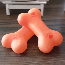 1 pçs de borracha osso de estimação cão mastigar brinquedo macio pequeno de borracha osso squeaky brinquedo para produtos para animais de estimação para o cão 2024 - compre barato