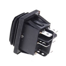 12V 6Pin DPDT Rocker Switch Waterproof Self Locking Rectangle Momentary Car Boat On-off-On Black 2024 - buy cheap