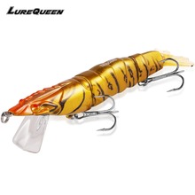 Shrimp Fishing Lure Hard Bait 3 Segments Lure Wobbler Squid Jig Artificial bait With Tackle Bass Pesca Cebe 2024 - buy cheap