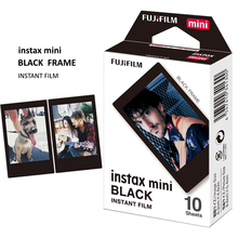 Genuine fujifilm instax mini filme preto 10 folhas para fuji instantânea mini 7s 8 9 11 70 90 câmera SP-1 SP-2 link impressora 2024 - compre barato