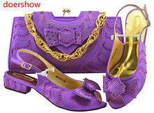 Doershow-conjunto de sapatos e bolsas femininas, nova, calçados e conjunto de bolsa, em itália, cor roxa, sapatos combinando! 2024 - compre barato