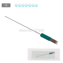 100pcs/pack 7F Sterilized Disposable Permanent Makeup Needles for Eyebrow Tattoo Makeup Machine Kits 0.35X50MM Free Shipping 2024 - buy cheap