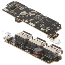 5V 2.1A 3 USB Power Bank зарядное устройство печатная плата модуля повышающий DIY-U1JA 2024 - купить недорого