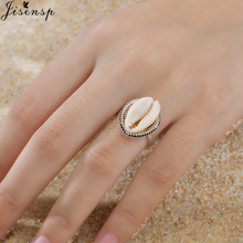Женское кольцо в виде ракушки Jisensp, летнее пляжное кольцо в богемном стиле, вечерние ювелирные изделия, подарочные аксессуары, 2019 2024 - купить недорого