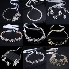 Silver White Flower Romantic Hair Accessories For Women Pearl Flower Hairband Wedding Bride Tiaras Crown Headband Hair Jewelry 2024 - buy cheap