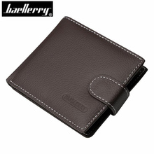 Baellerry Genuine Leather Wallet Men Fashion Short Bifold Men Wallets Card Holder Casual Male Clutch Purses Coin Pocket Carteira 2024 - buy cheap