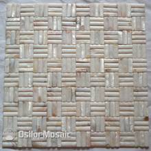 Convex 100% natural Chinese freshwater shell seamless mother of pearl mosaic tile for bathroom decoration wall tile 2024 - buy cheap