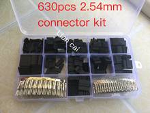 630pcs Dupont Wire Cable Jumper Pin Header Connector Housing Kit Male Crimp Pins+Female Pin Connector Terminal Pitch With Box 2024 - buy cheap