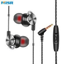 MISR T3  Wired In-Ear Earphone Metal Headset Magnet for phone with Mic Microphone Stereo Bass Earbuds 3.5mm Jack 2024 - buy cheap