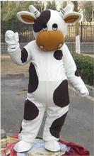 White and Black Milk Cow Mascot Costume Bull Calf Ox Mascot Milk Fancy Dress Costumes Adult Suit Size for Halloween Party Event 2024 - buy cheap