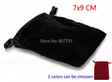 20pcs/lot 7*9cm Velvet Drawstring Gift Bag High Quality Red and Black Jewelry Bag Christmas/Wedding Gift Bag 2024 - buy cheap