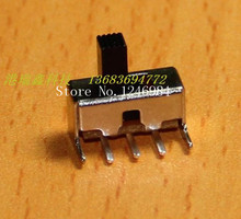 Interruptor de interruptor electrónico pequeño, interruptor deslizante de CC, interruptor de espaciado DC 3,0, SS-12F23, 200 unids/lote 2024 - compra barato