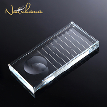 NATUHANA 2 in 1 Acrylic False Eyelashes Stand Pad Pallet Lashes Holder with Tick Mark Fake Lashes Extension Essential Tool 2024 - buy cheap