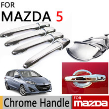 for Mazda 5 2006-2013 Accessories Chrome Door Handle Luxury No Rust 2007 2008 2009 2010 2011 2012 Car Sticker Car Styling 2024 - buy cheap