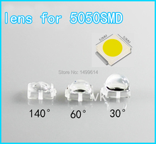 100pcs LED lens for 0.5W 5050SMD 30 60 140 degree high quality 7.6*7.6mm convex optical lens Reflector Collimator 2024 - buy cheap