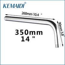 KEMAIDI Contemporary Shower Arm 5622-35/2 Stainless Steel Polished Chrome 350mm Shower Arm banho Head Holder 2024 - buy cheap