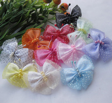 10pc U pick Organza Ribbon Flowers Butterfly Wedding appliques Craft 2024 - buy cheap