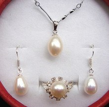 Conjunto de joias de pérola de água doce real, joias de casamento, conjunto de joias requintadas para casamento 2024 - compre barato