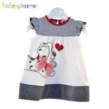 Vestido de dibujos animados para niños, ropa sin mangas para niñas, disfraz de vacaciones para niños de 1 a 7 años, A066 2024 - compra barato