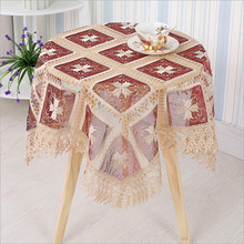 Mantel de boda de encaje, mantel de mesa de Ronda rústica europea, cubierta decorativa de lino para mesa de boda, gran oferta 2024 - compra barato