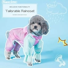 Tailorable Raincoat Waterproof Dog Puppy Rain Coat Pet Raincoats For Small Dogs Pets Clothes Schnauzer Chihuahua Yorkie XPC01 2024 - buy cheap