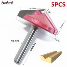 6mm*32mm*120degrees-5PCS,CNC solid carbide 3D End Mill,tungsten steel woodworking insert router bit,wood tools,3D wood V Bit 2024 - buy cheap