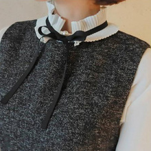 Женская блузка с ложным воротником, белая кружевная блузка с ложным воротником, оригинальный дизайн, 2018 2024 - купить недорого