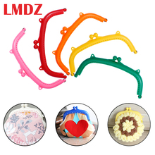 LMDZ 1Pcs 16CM Candy Color Resin Plastic Purse Frame with Hole Coins Kiss Clasps Handbag Handle Lock Clutch Clasp for Purse 2024 - buy cheap