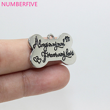 8pcs--26x16mm Always in my mind .... in my heart charm Pet Memorial Charms pendant for diy jewelry 2024 - buy cheap