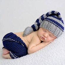 Gorro de ganchillo de punto para bebé recién nacido, Niña y niño, disfraz de foto de fotografía, trajes 2024 - compra barato