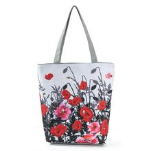 Miyahouse Floral Printed Handbag Women Shoulder Bag Canvas Summer Beach Bag Daily Use Female Shopping Bag Lady 2024 - buy cheap