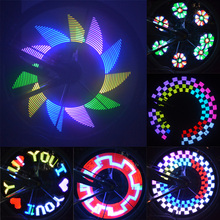 Luz de led para raio de bicicleta, arco-íris colorido, lâmpada para roda de bicicleta, acessórios para bike 2024 - compre barato