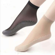 1 Pair New Velvet Silk Womens Socks Cotton Bottom Soft Non Slip Sole Massage Wicking Slip-resistant Autumn Sock 2024 - buy cheap