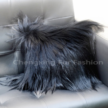 CX-D-91 European Fashion Home Decoration Real Goat Fur Cushion Cover 2024 - buy cheap