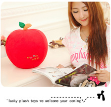 middle cute new creative lovely apple toy plush red apple doll gift about 30cm 2024 - buy cheap