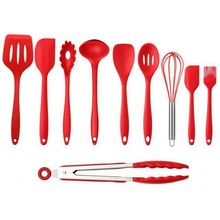 10pcs 3 Colors Non-Stick Kitchenware Silicone Kitchen Ware Heat Resistant Kitchen Cooking Utensils Baking Tool Cooking Tool Sets 2024 - buy cheap