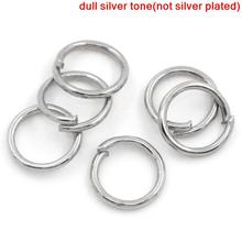 DoreenBeads 1000PCs Silver Color Open Jump Ring 6mm dia. (B00171), yiwu 2024 - buy cheap