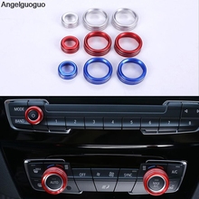 Angelguoguo For BMW X1 F48 2016-2019 Car Volume Air Conditioning Knobs Audio Control Button Knob ring cover trim 2024 - buy cheap