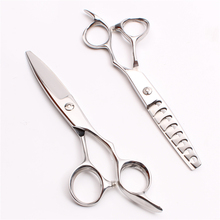 C9022 6" JP 440C Customized Logo Professional Human Hair Scissor Hairdressing Cutting Shears Thinning Scissors Willow Leaf Shape 2024 - buy cheap